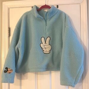 Disney Women’s Blue Fleece Pullover size 1x